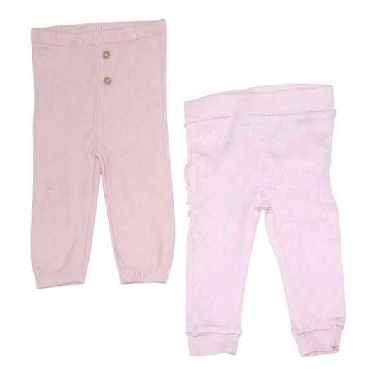 Byxor (2 Pack) från H&M & Cubus - Storlek 68 - Ljusrosa