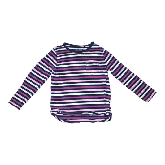 Långärmad T-shirt från LINDEX - Storlek 98 - Lila & Vita (Multi)
