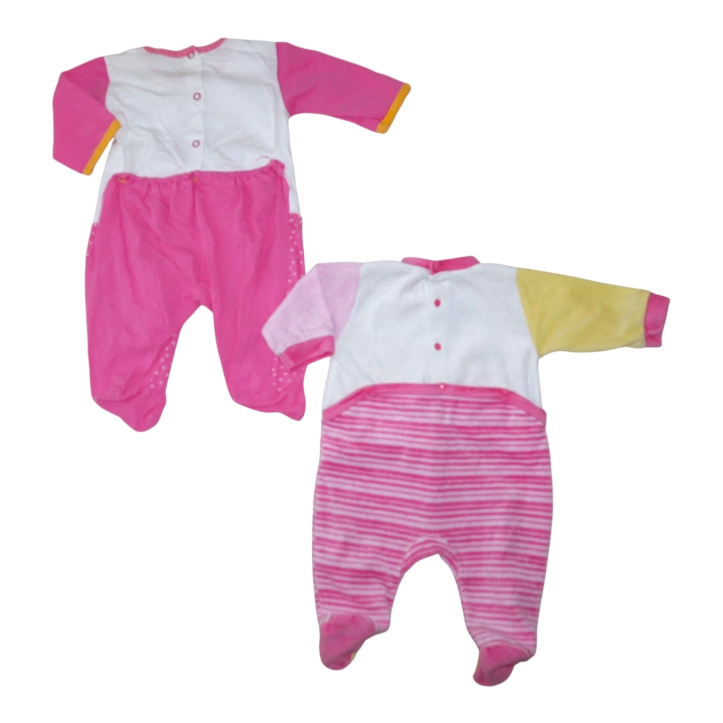 Pyjamas (2 Pack) - Storlek 62 - Vit & Rosa