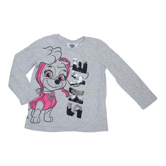 Långärmad T-shirt från nickelodeon - Storlek 98/104 - Ljusgrå