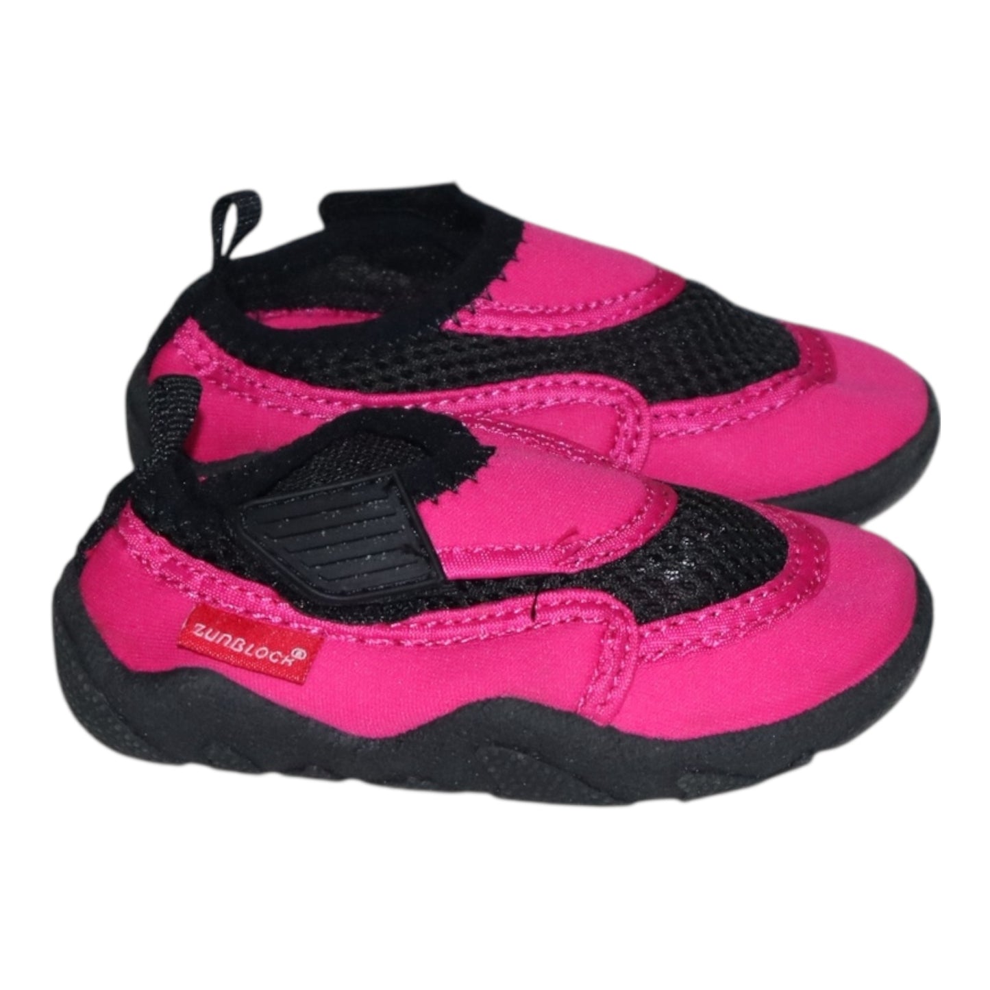 Badskor från ZUNBLOCK - Storlek 22/23 (Innermått 13.5cm) - Rosa & Svart