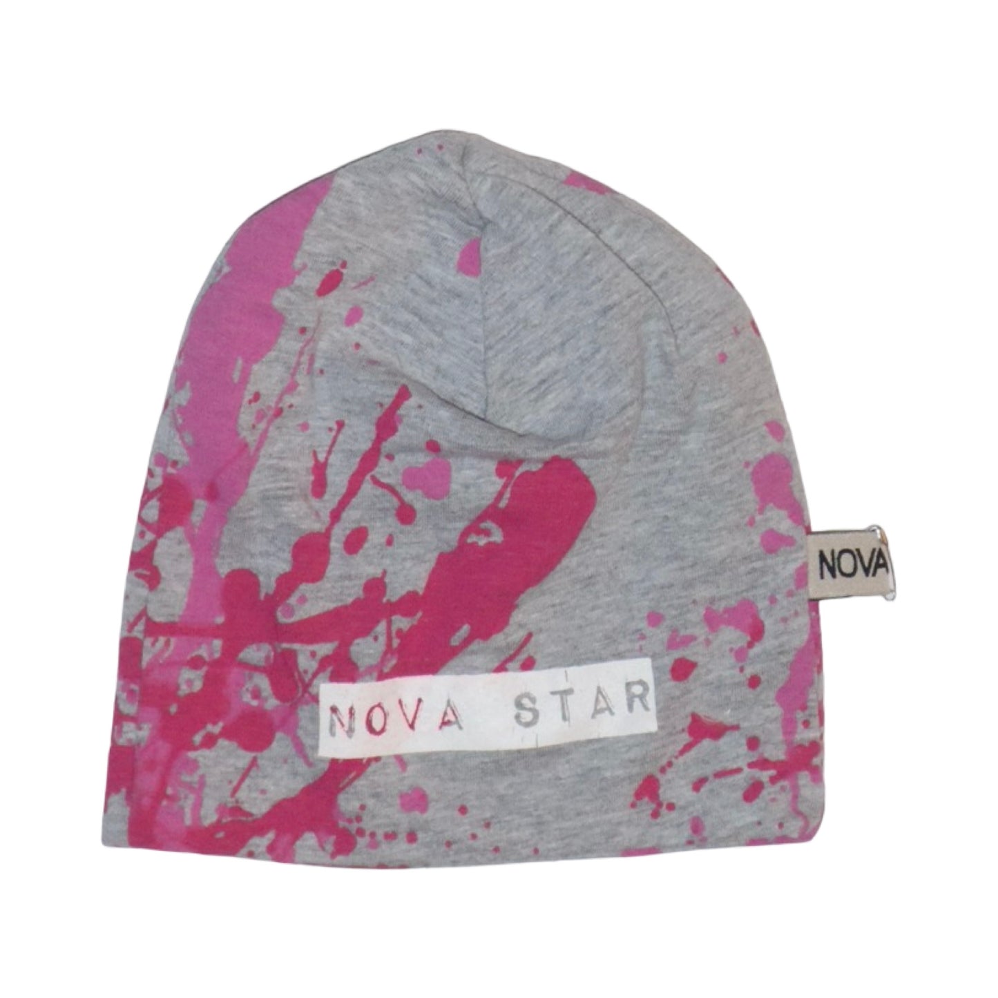 Mössa från NOVA STAR - Storlek 50/62 - Grå & Rosa