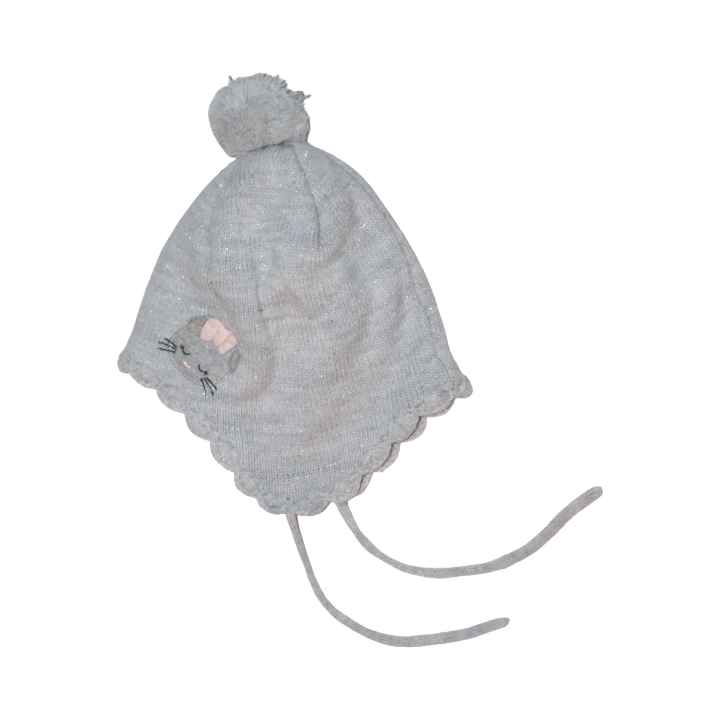 Fleecefodrade Mössa från H&M - Storlek 86/92 - Ljusgrå