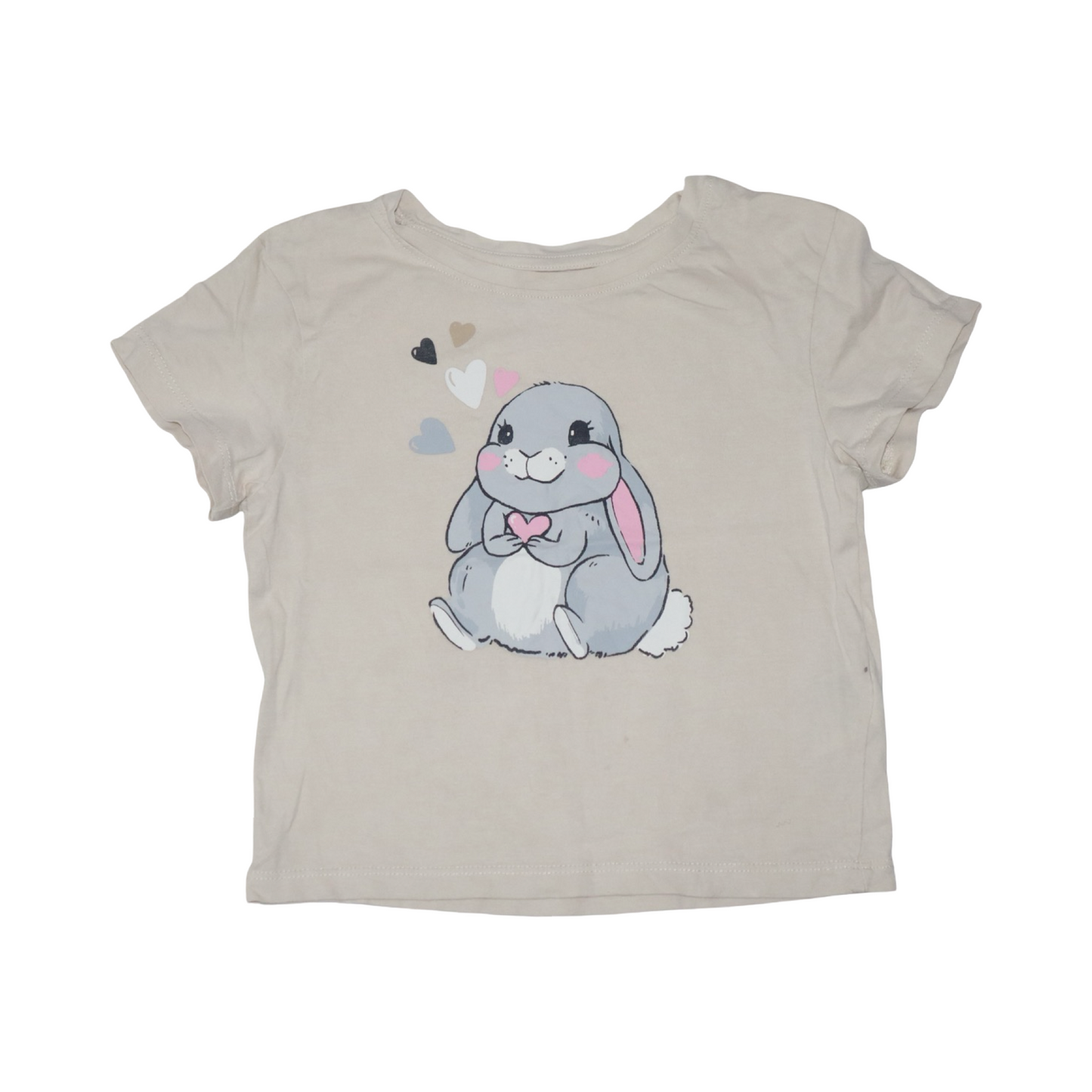 Kortärmad T-shirt & Shorts Matchande Set från H&M - Storlek 104 - Beige (Multi)