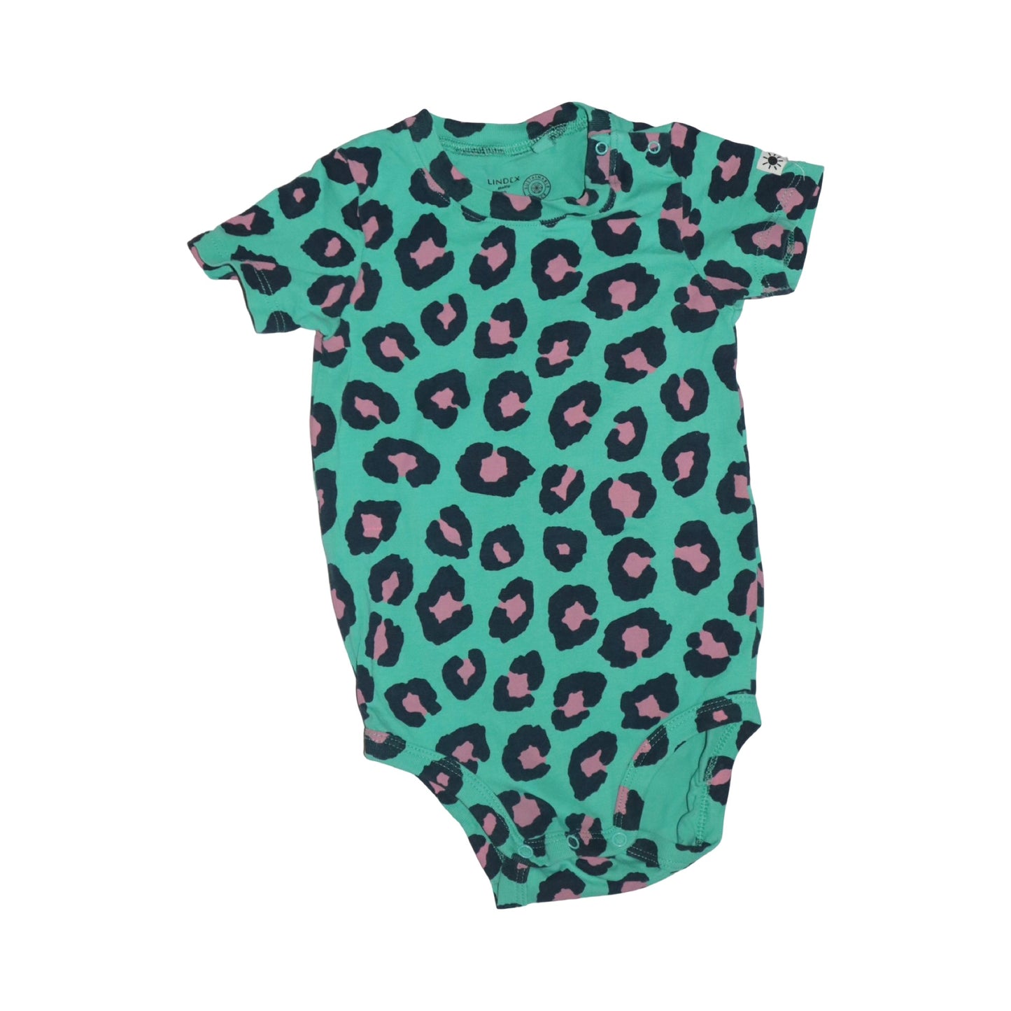 Kortärmad Body & Byxor Matchande Set från LINDEX - Storlek 80 - Grön (Multi)