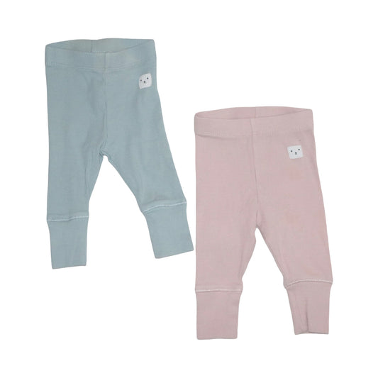 Byxor från KappAhI - Storlek 56 - Ljusrosa & Ljusgrön