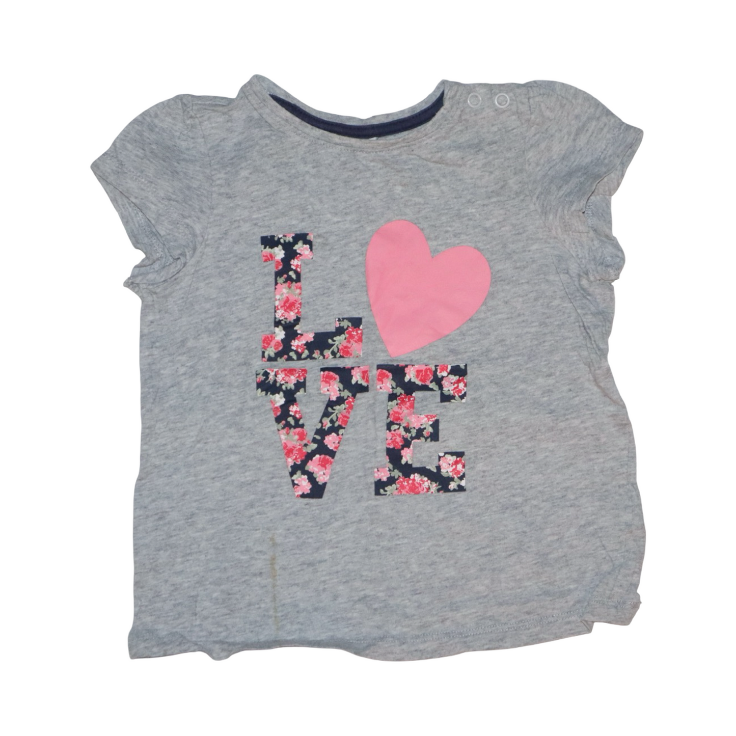 Kortärmad T-shirt från H&M - Storlek 92 - Grå (Multi)