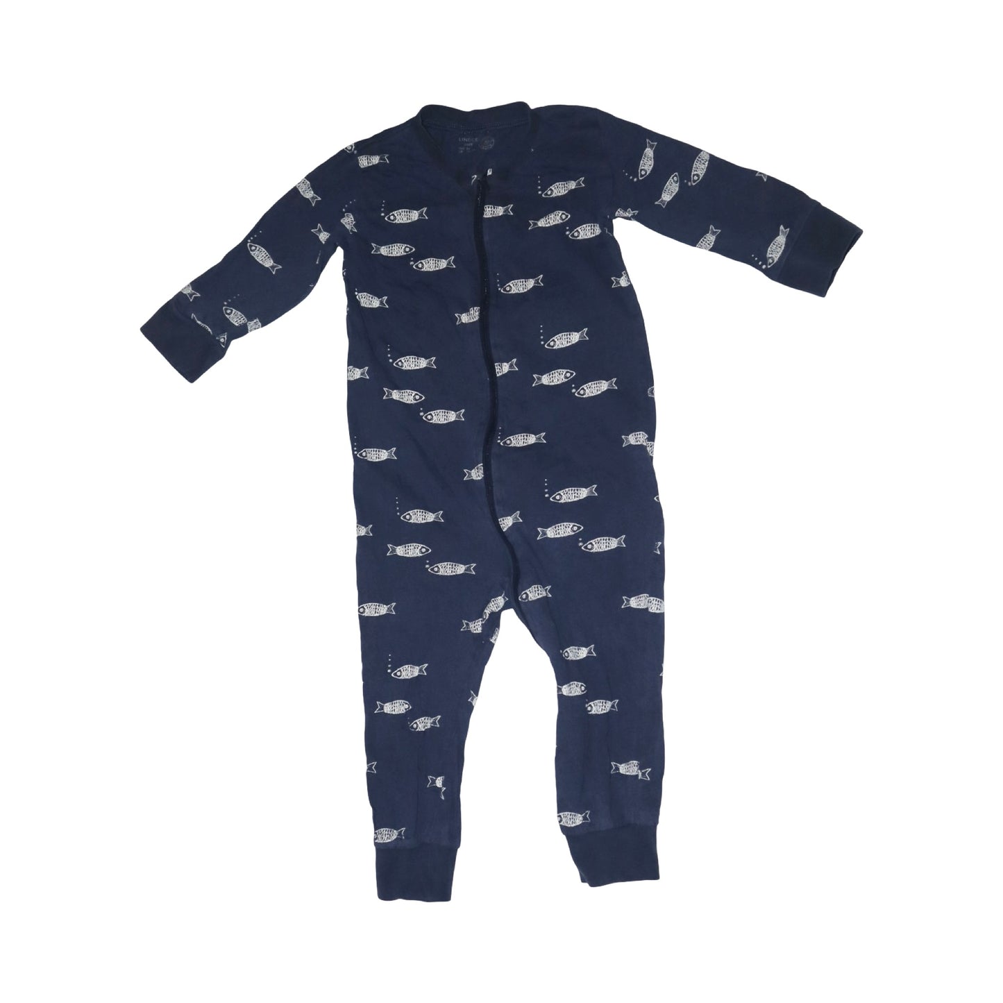 Pyjamas från LINDEX - Storlek 86 - Marinblå & Vit