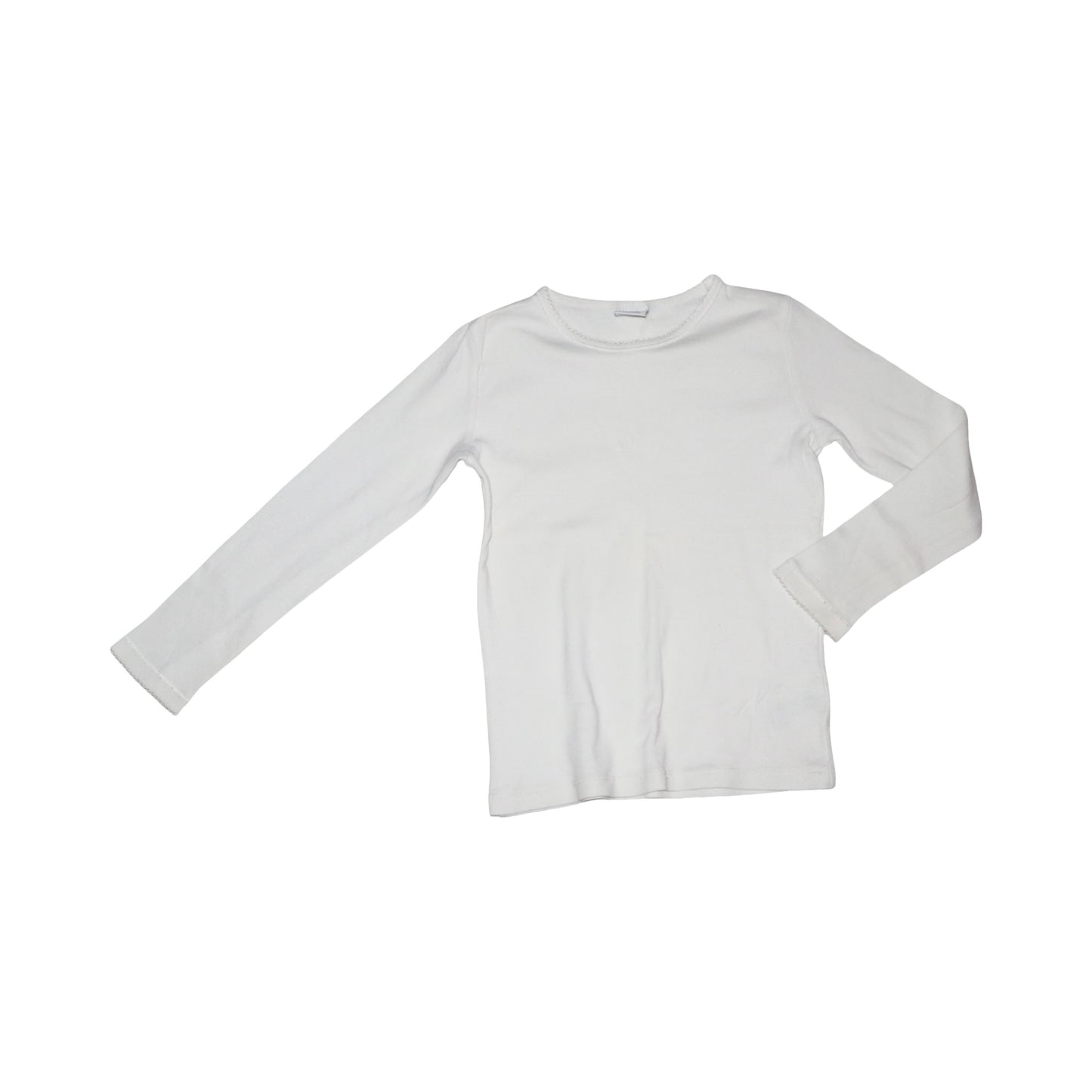 Långärmad T-shirt från LINDEX - Storlek 116 - Vit