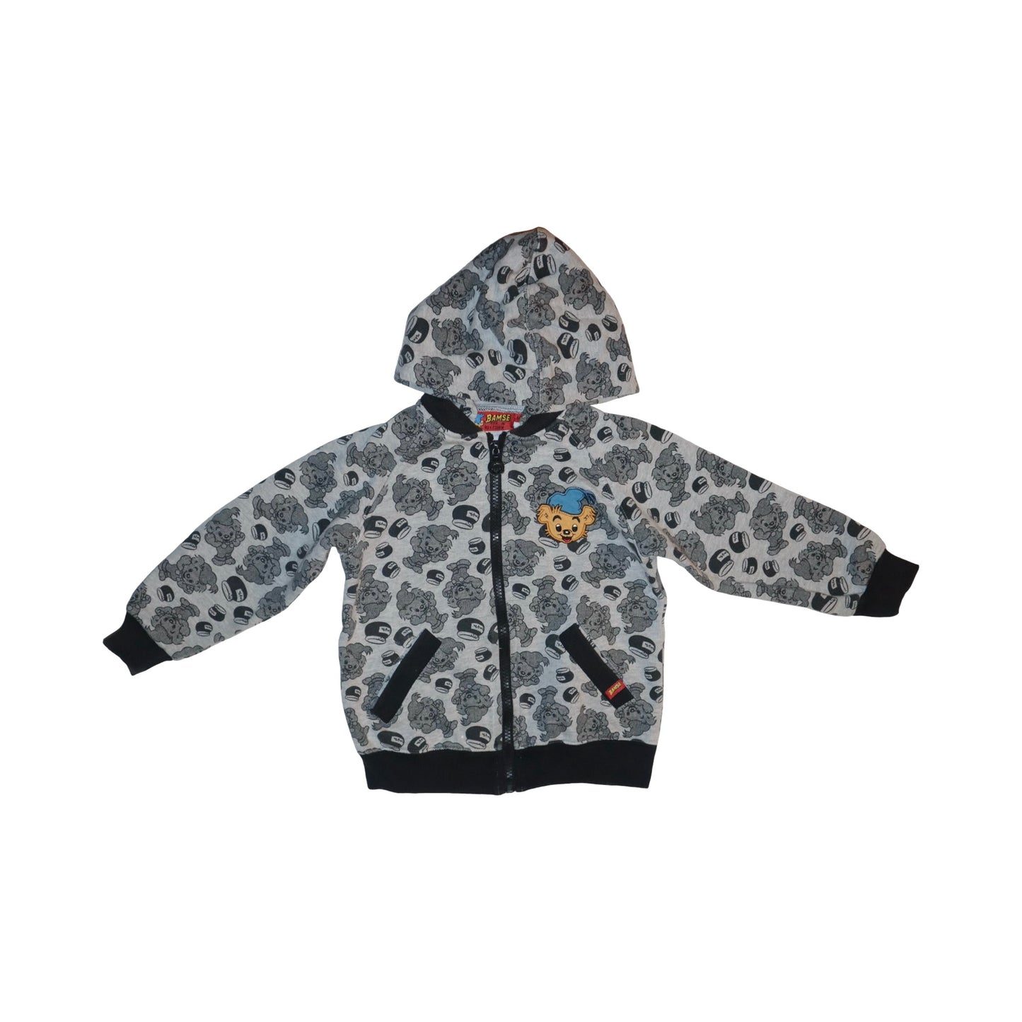 BAMSE Jacka från LINDEX - Storlek 104 - Vit & Svart