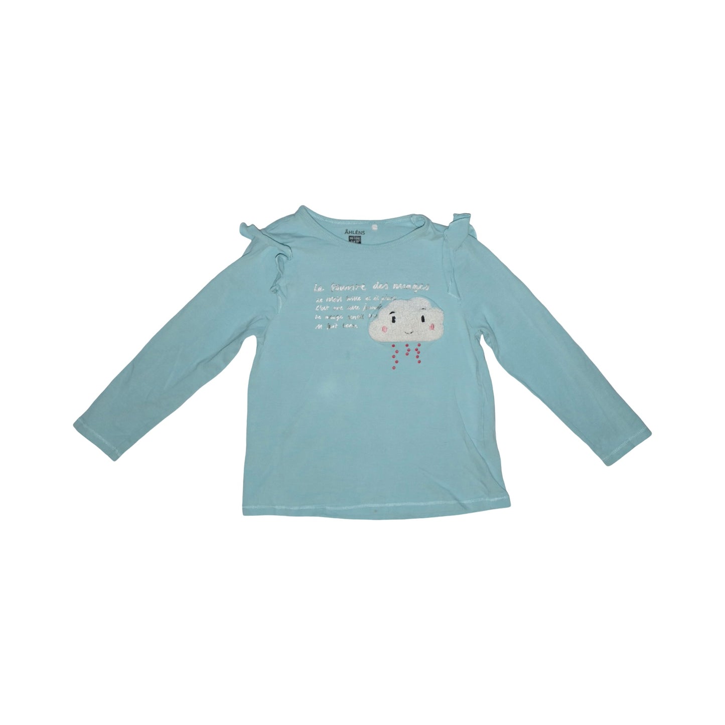 Långärmad T-shirt (2 Pack) från ÅHLÉNS - Storlek 98/104 - Ljusgrön & Ljusgrå (Multi)