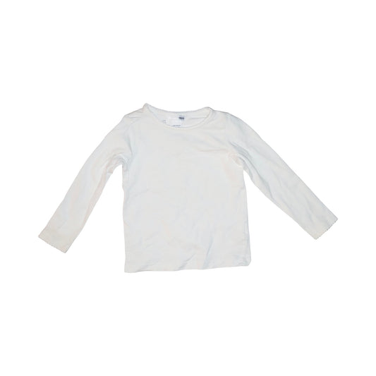 Långärmad T-shirt från H&M - Storlek 86/92 - Vit