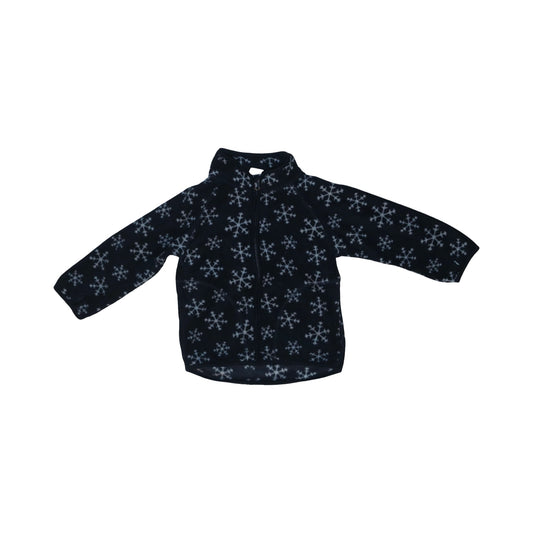 Jacka i Fleece från H&M - Storlek 86 - Svart & Vit