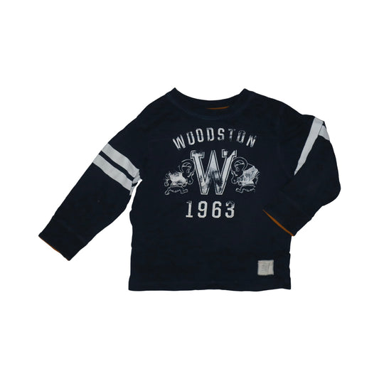 Tröja från H&M L.O.G.G - Storlek 98/104 - Marinblå & Vit