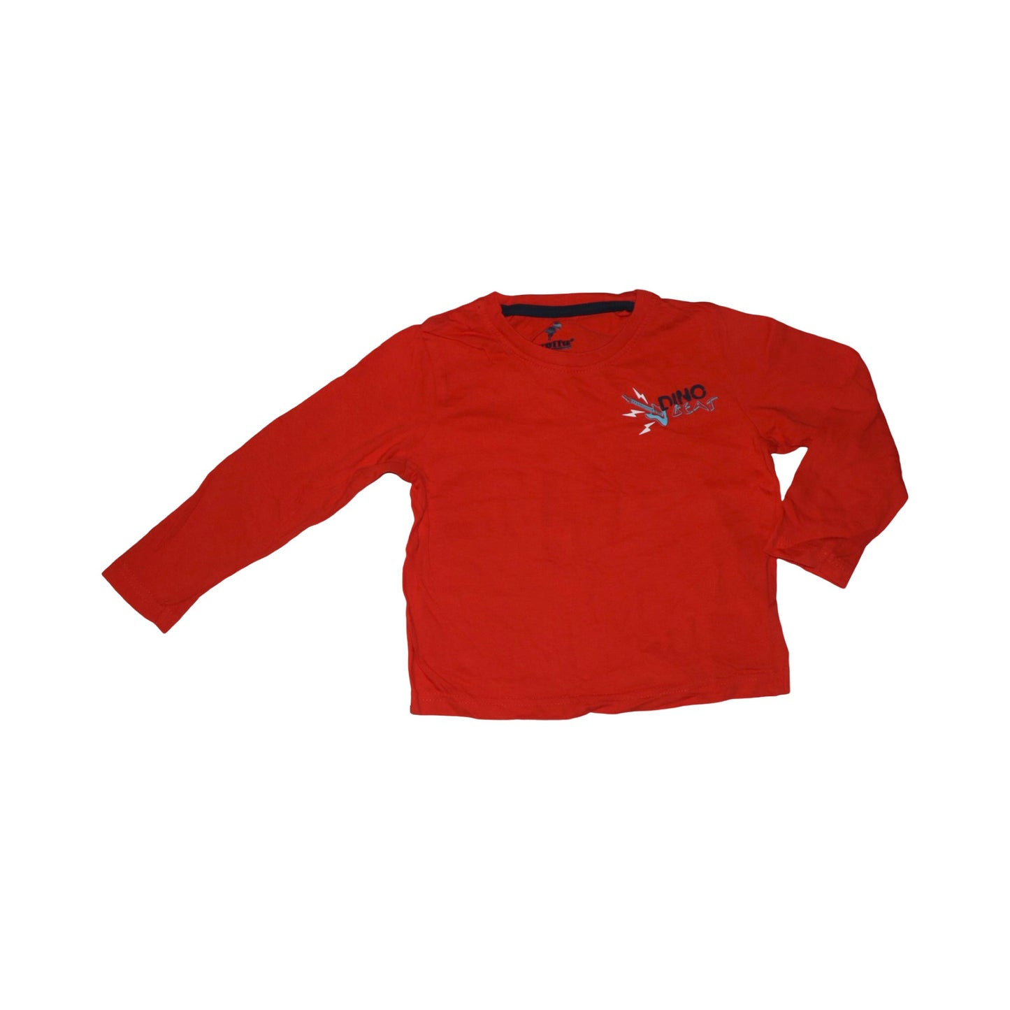Långärmad T-shirt (2 Pack) från lupilu - Storlek 98/104 - Orange & Grå