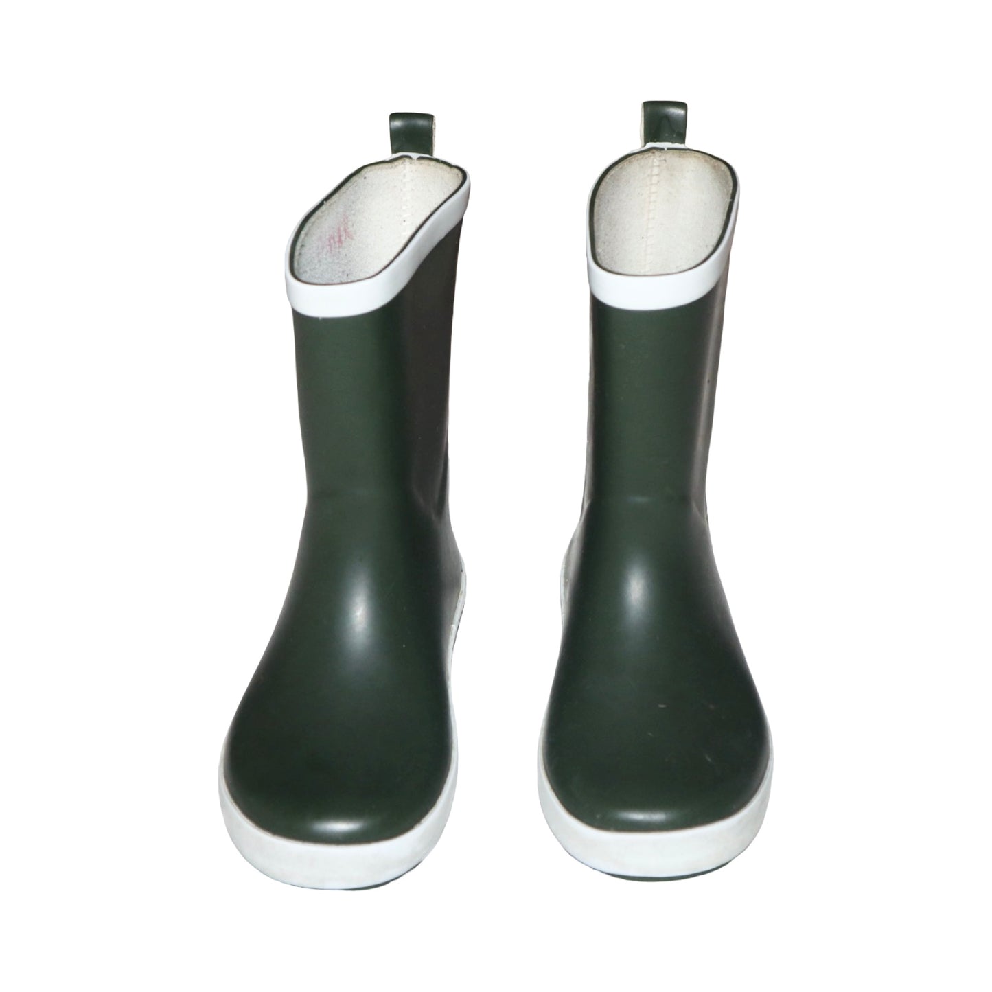 Ofodrade Gummistövlar från 157 - Storlek 30/31 (Innermått 20cm) - Mörkgrön & Vit