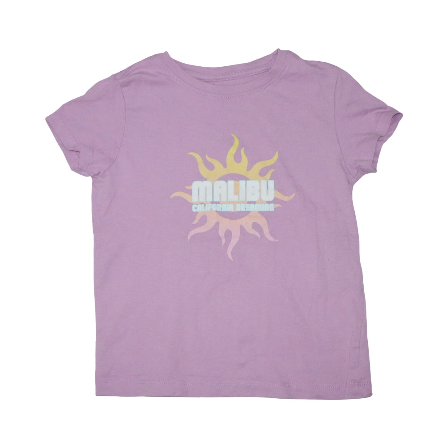 Kortärmad T-shirt från REACTON - Storlek 110/116 - Lila (Multi)