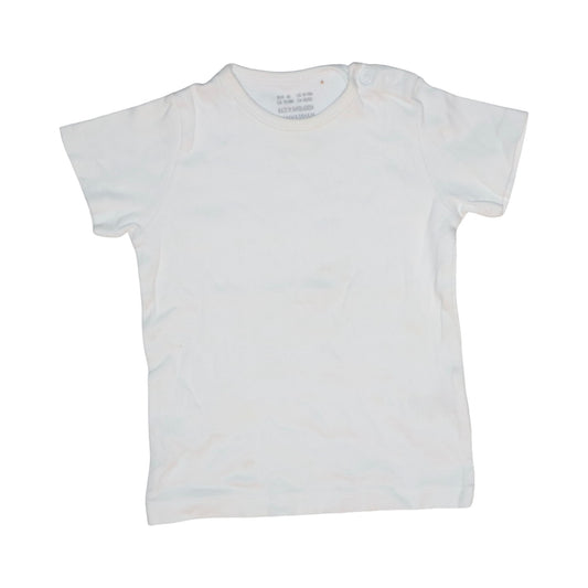Kortärmad T-shirt från H&M - Storlek 86 - Vit