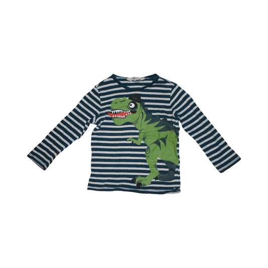 Långärmad T-shirt från H&M Storlek 98/104 - Marinblå & Grön (Multi)