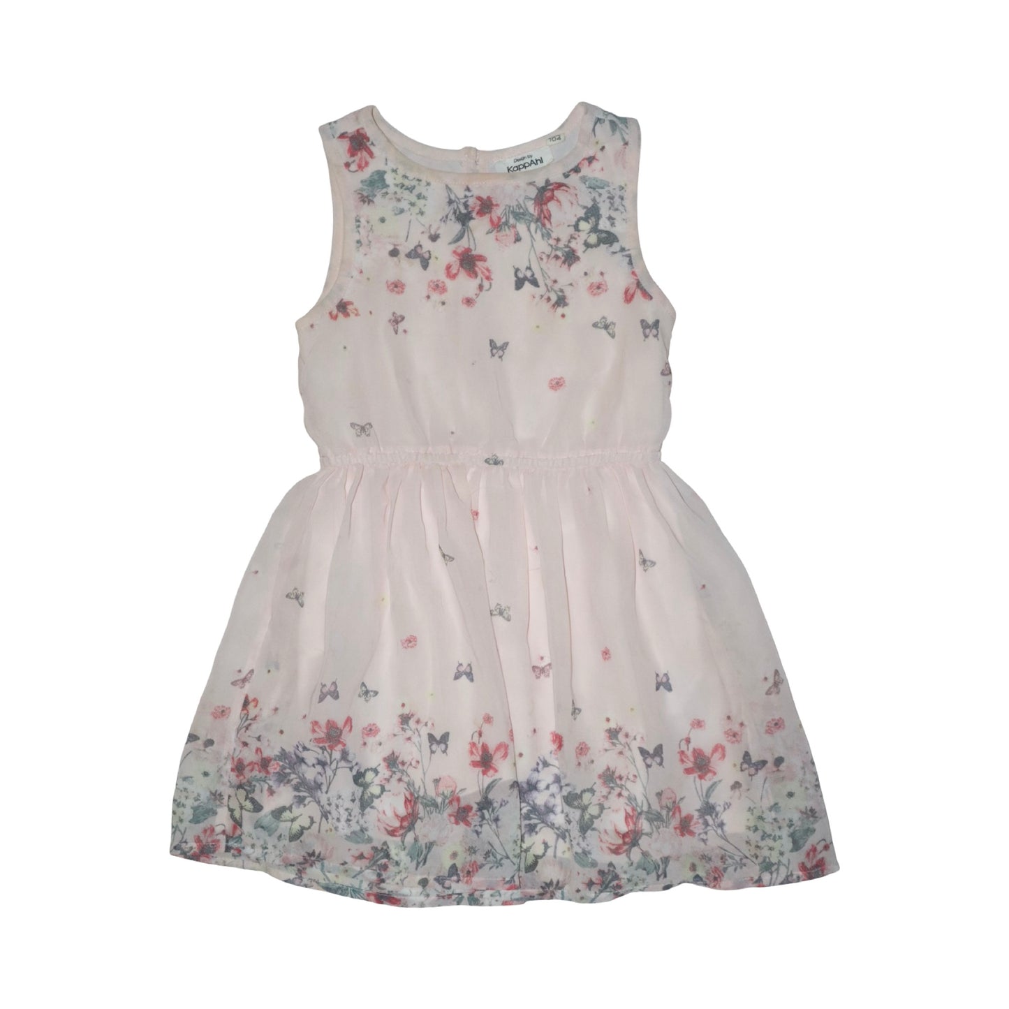 Kortärmad Klänning från KappAhl - Storlek 98/104 - Ljusrosa (Multi)