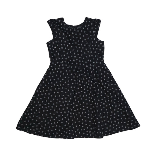 Linne Klänning från Nutmeg - Storlek 128 - Svart & Vit