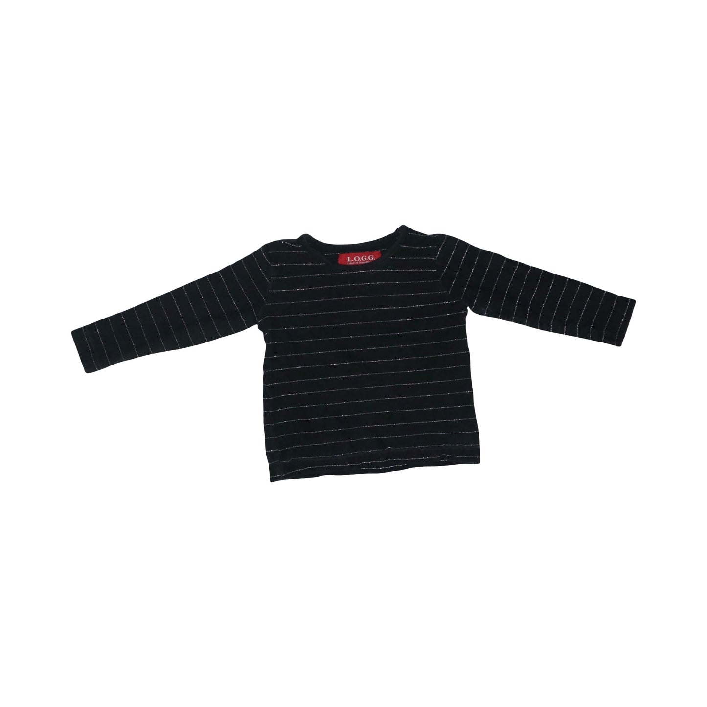 Långärmad T-shirt från L.O.G.G - Storlek 92- Svart