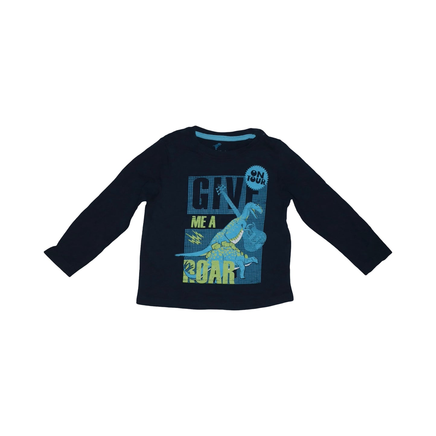 Långärmad T-shirt (2 Pack) från lupilu Storlek 98/104 - Marinblå (Multi)
