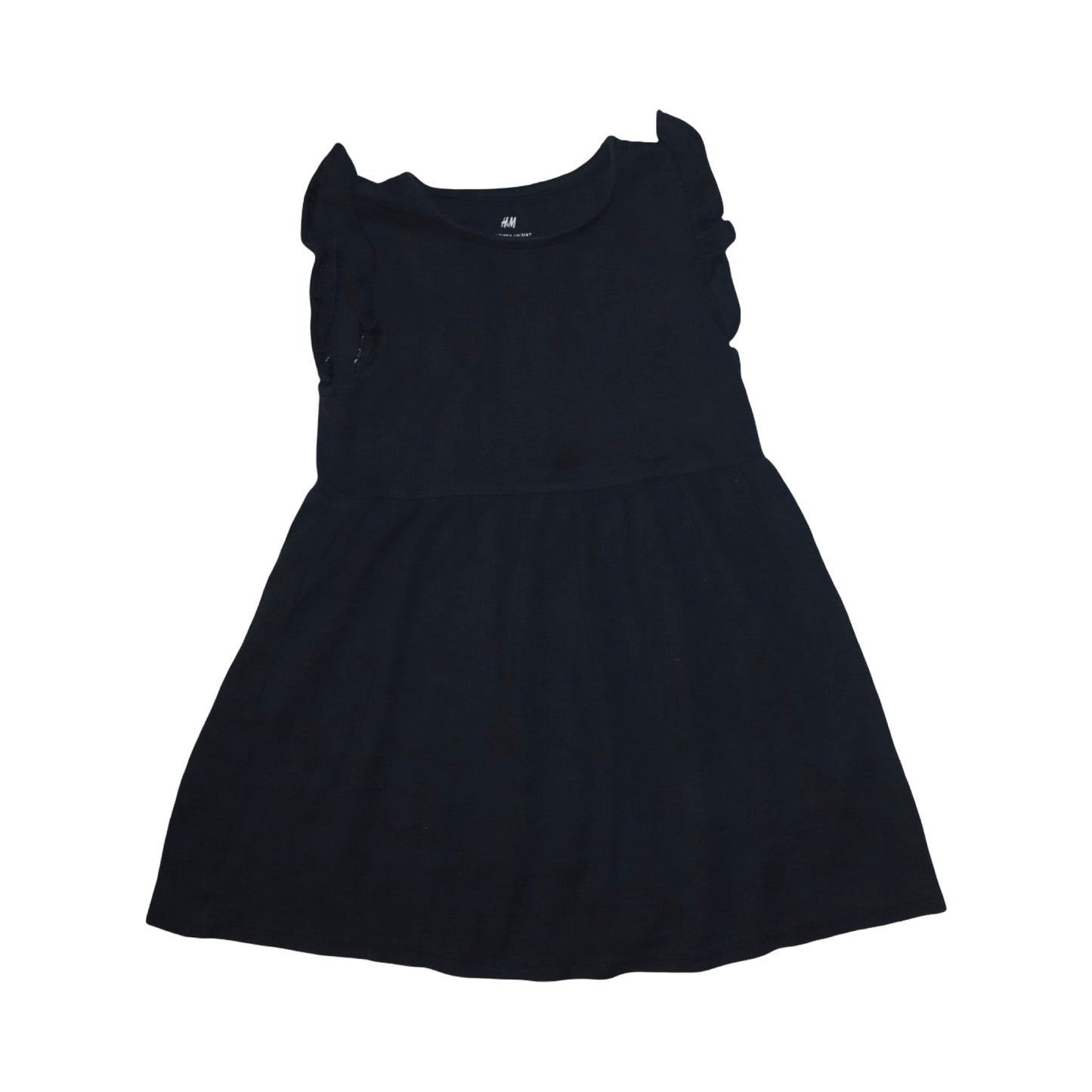 Kortärmad Klänning från H&M - Storlek 98/104 - Mörkblå