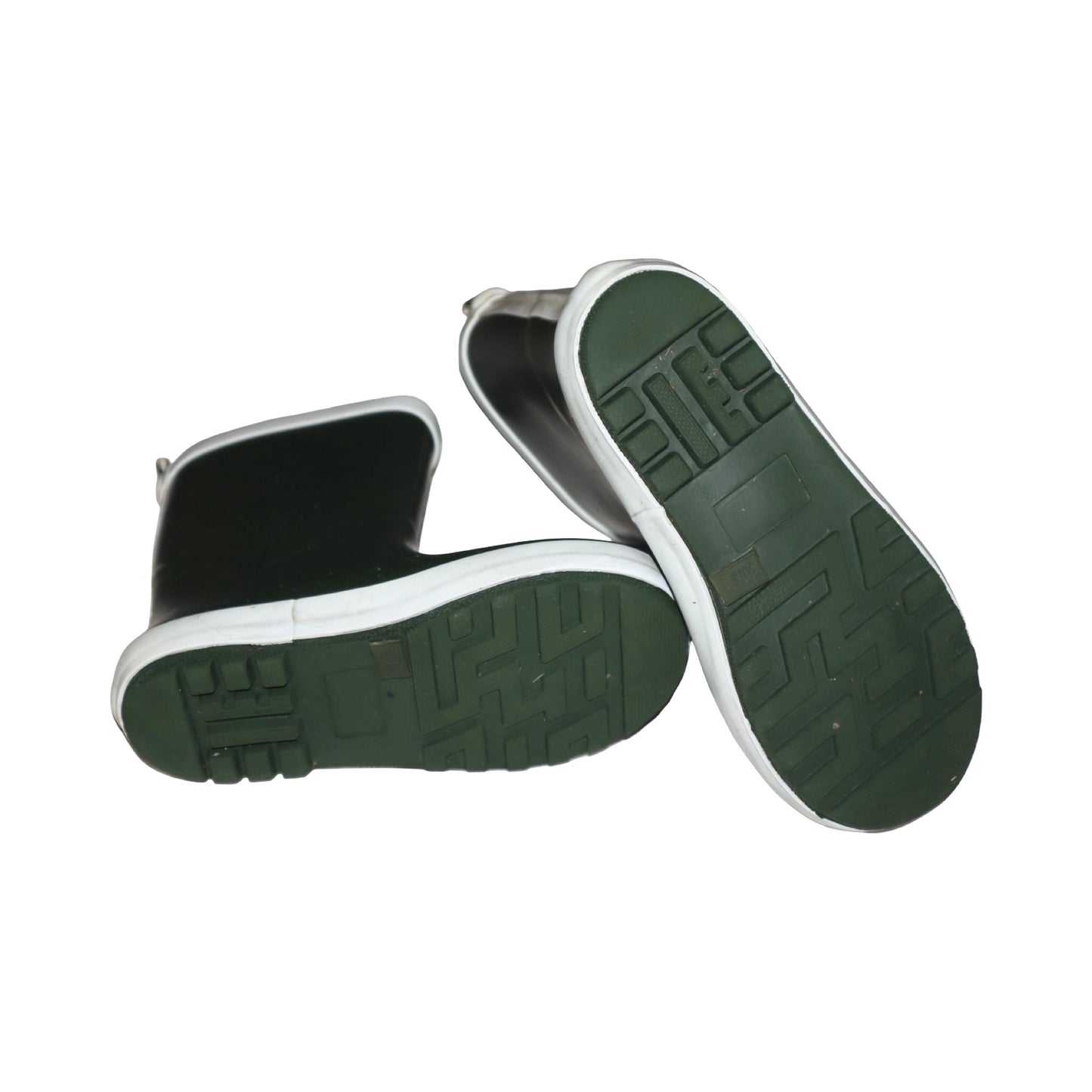 Ofodrade Gummistövlar från 157 - Storlek 30/31 (Innermått 20cm) - Mörkgrön & Vit