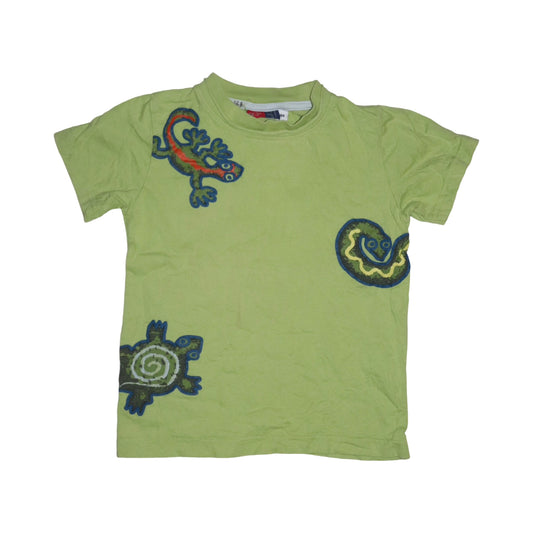 Kortärmad T-shirt från LINDEX - Storlek 104 - Ljusgrön (Multi)