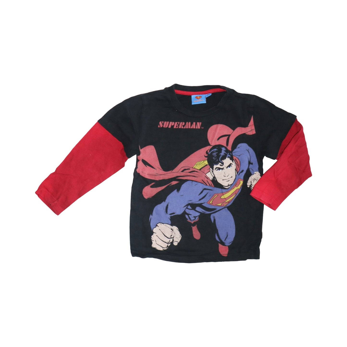 Långärmad T-shirt från Superman - Storlek 104 - Svart & Röd