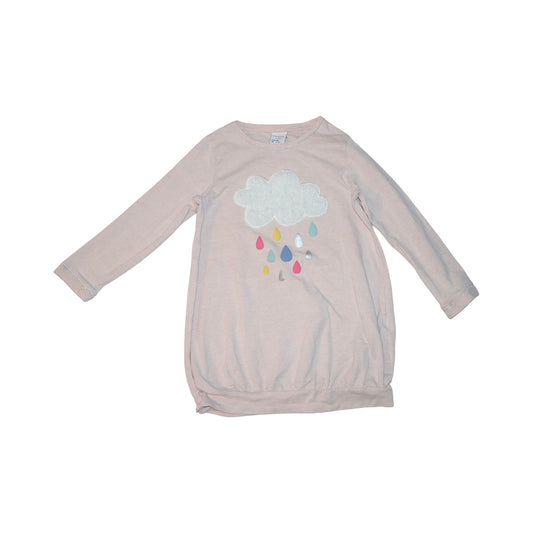 Långärmad Klänning från LINDEX - Storlek 104 - Ljusrosa