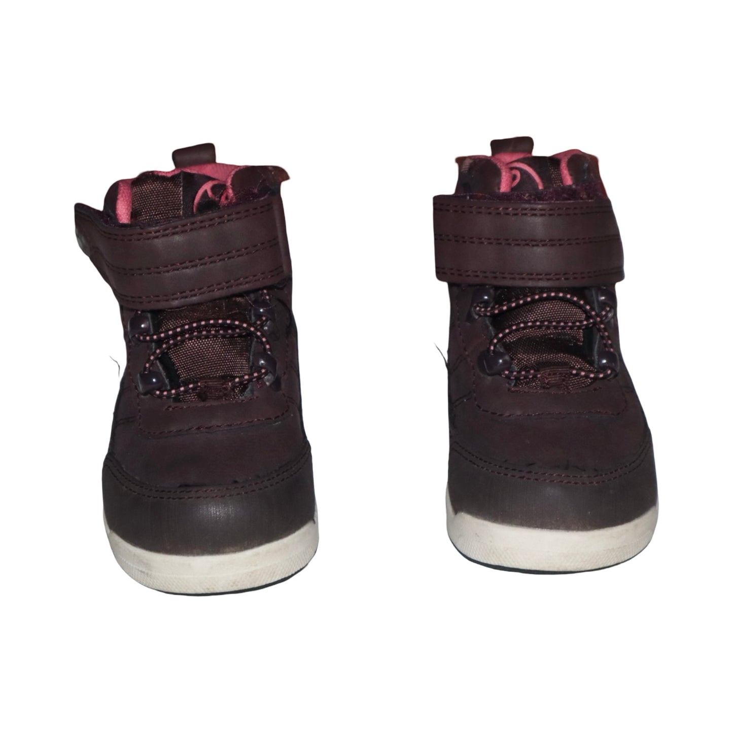 Kängor från LINEAR - Storlek 22 (Innermått 12.5cm) - Rödbrun & Vit