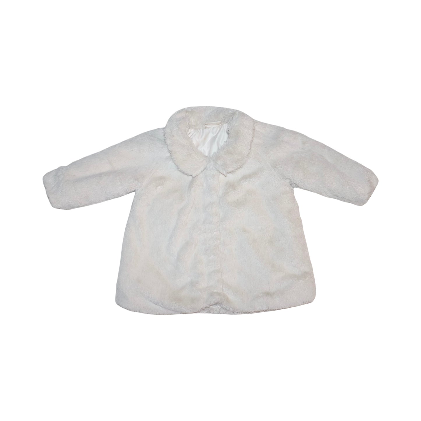 Fuskpäls Jacka Från LINDEX - Storlek 74 - Benvit