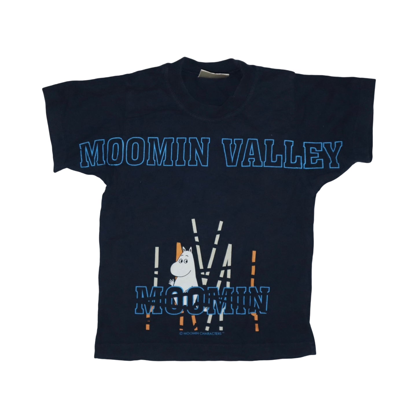 Kortärmad T-shirt från MOOMIN - Storlek 100 - Mörkblå (Multi)