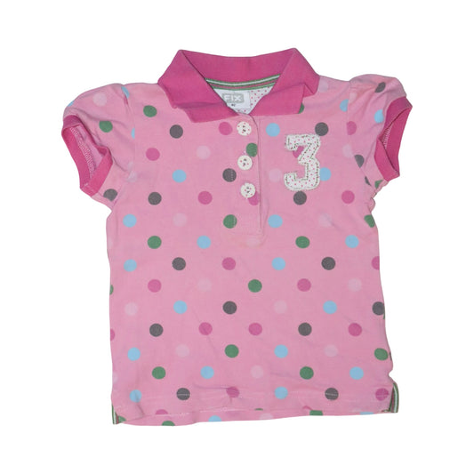 Kortärmad T-shirt från FIX - Storlek 92 - Rosa (Multi)