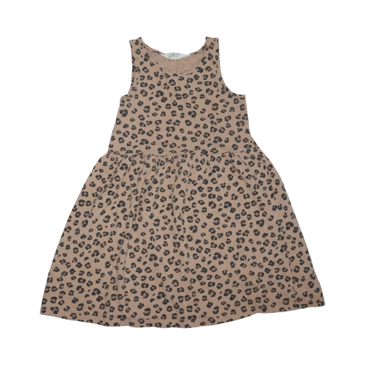 Linne Klänning från H&M - Storlek 110/116 - Brun