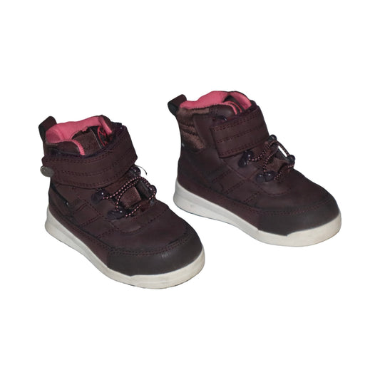 Kängor från LINEAR - Storlek 22 (Innermått 12.5cm) - Rödbrun & Vit