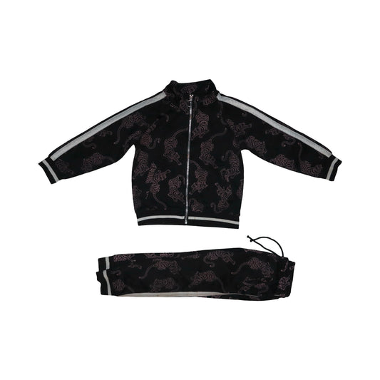 Jacka & Byxor Matchande Set från LINDEX - Storlek 110 - Svart & Rosa (Multi)