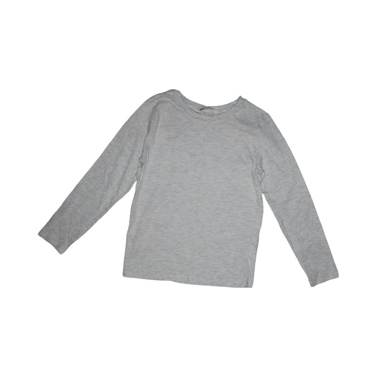 Långärmad T-shirt från H&M - Storlek 122/128 - Ljusgrå