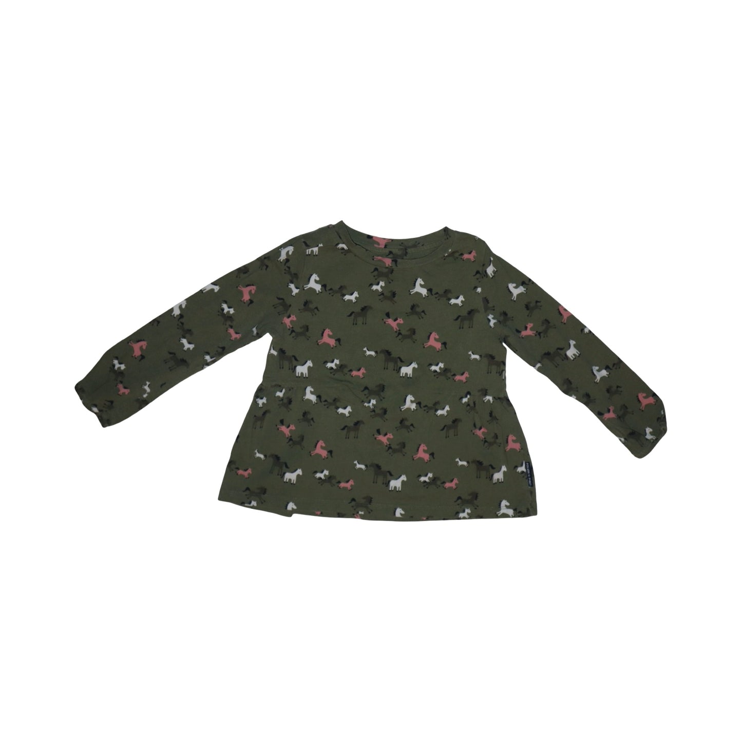 Långärmad Blus från POLARN O. PYRET - Storlek 98 - Grön (Multi)