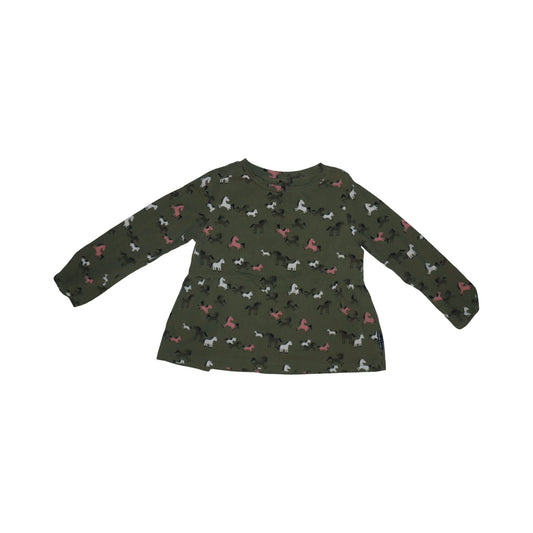 Långärmad Blus från POLARN O. PYRET - Storlek 98 - Grön (Multi)