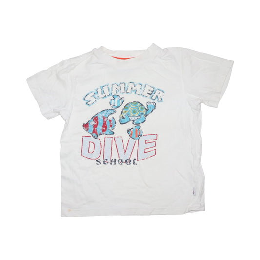 Kortärmad T-shirt  från H&M - Storlek 104 - Vit (Multi)