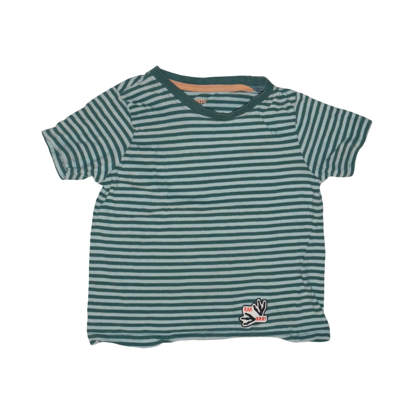 Kortärmad T-shirt  från lupilu - Storlek 98/104 - Vit & Gön