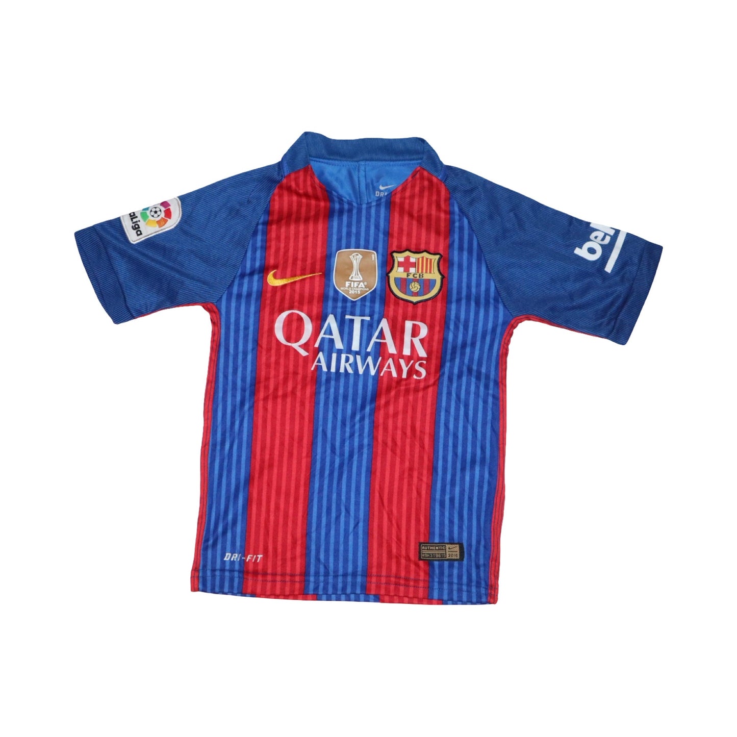 Tränings T-shirt & Shorts Matchande Set från Nike DRI FIT - Storlek 128 - Blå & Röd