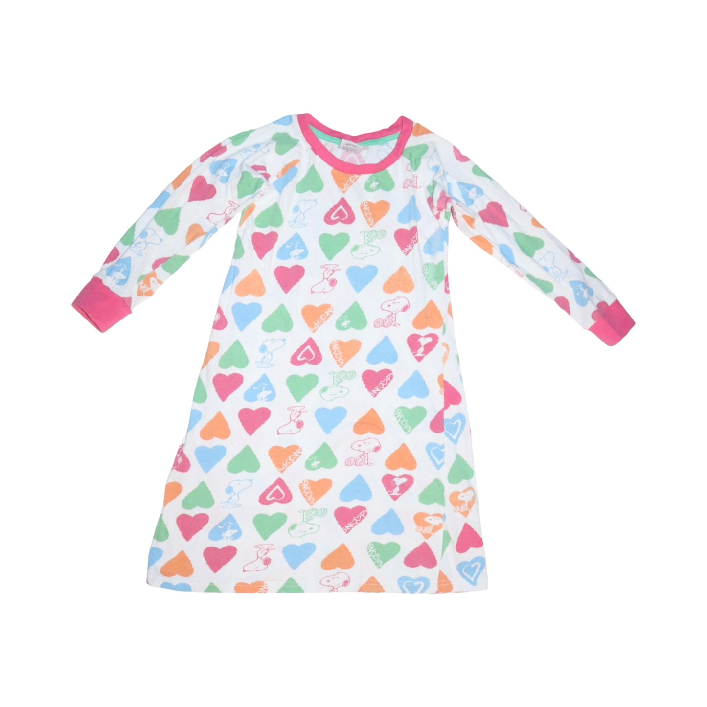 Nattlinne från KappAhI - Storlek 122/128 - Vit & Rosa (Multi)