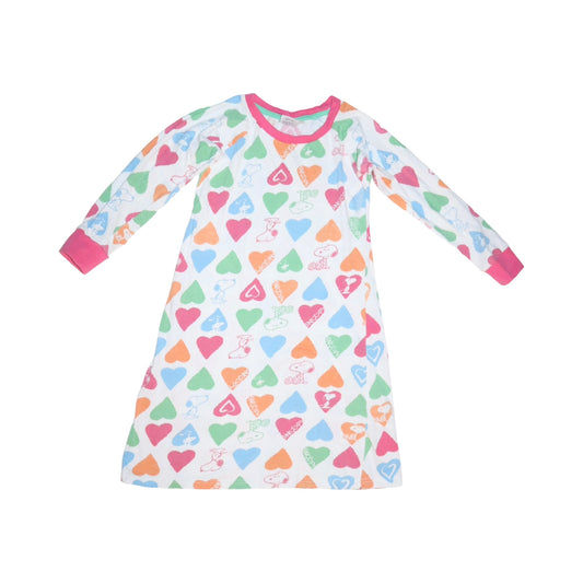 Nattlinne från KappAhI - Storlek 122/128 - Vit & Rosa (Multi)