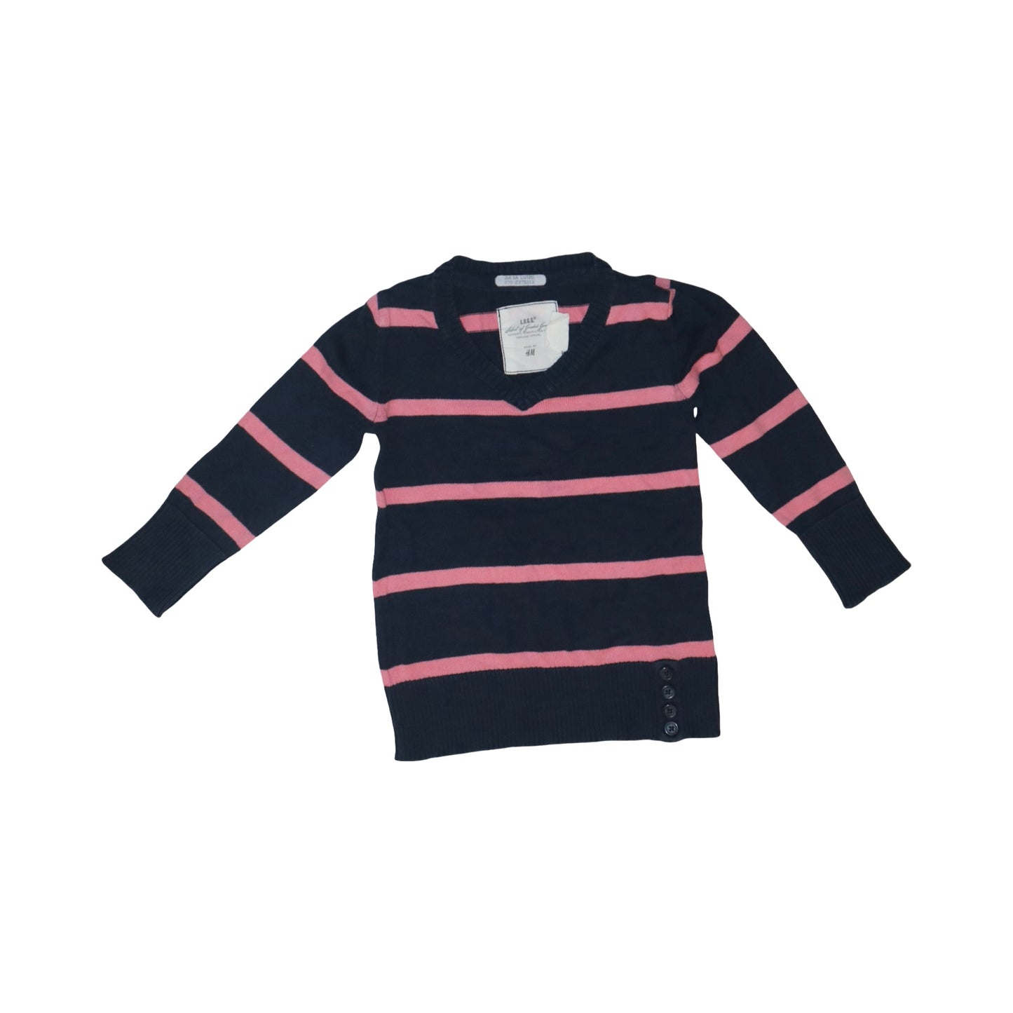 Tröja från H&M - Storlek 86/92 - Mörkblå & Rosa