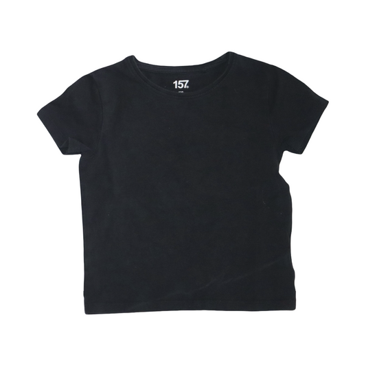Kortärmad T-shirt från 157 - Storlek 130 - Svart