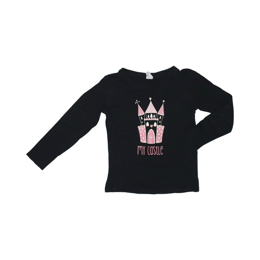 Långärmad T-shirt från UNIQ MINI - Storlek 98/104 - Svart (Multi)